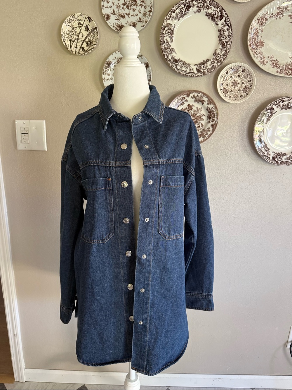 VICI Dark Denim Shacket
